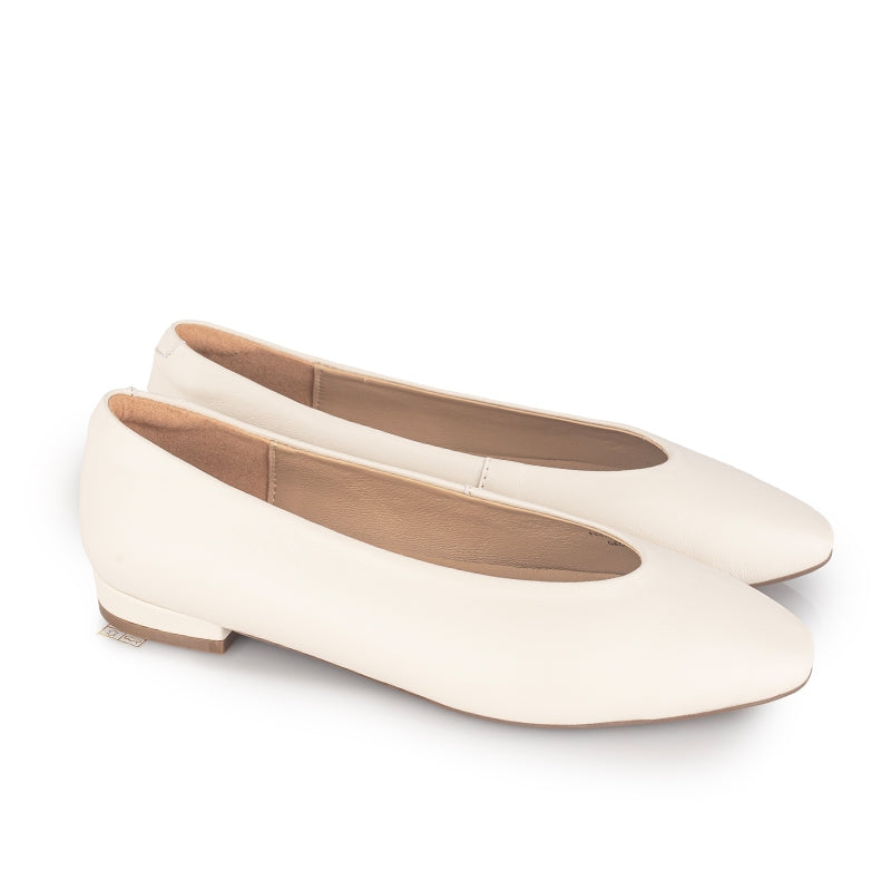 Sepatu Flats Wanita Gino Mariani Georgina Off White