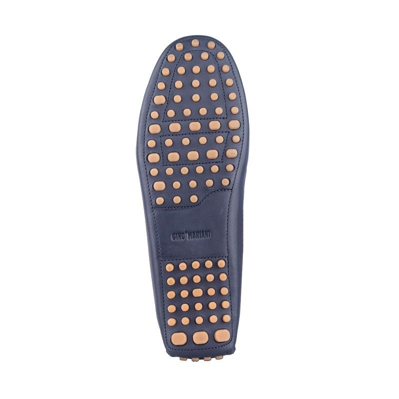 Sepatu Casual Wanita Loafer Moccasin Gino Mariani Elora 1 Navy