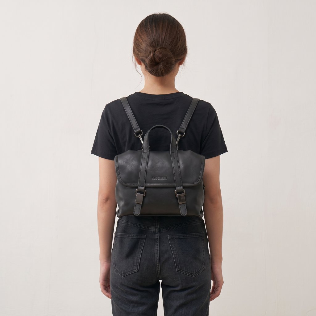 Backpack Tas Ransel Wanita Gino Mariani Dafania Black