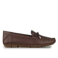 Sepatu Casual Wanita Loafer Moccasin Gino Mariani Gistara Dark Brown