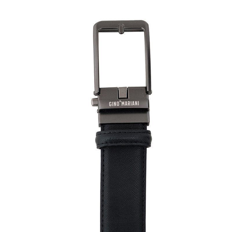 Gino Mariani Harter Buckle Belt Kulit Pria Black