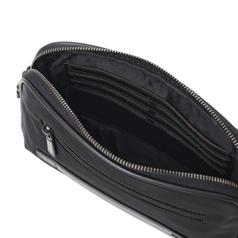 Tas Selempang Pria Gino Mariani Agra Black Sling Bag