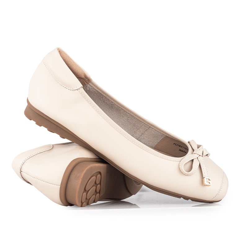 Sepatu Ballet Flats Wanita Gino Mariani Inara Apricot