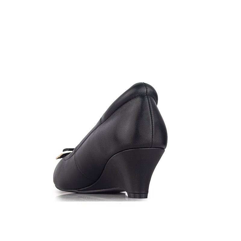 Sepatu Wedges Wanita Gino Mariani Inola Black