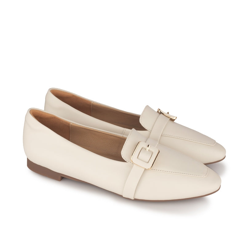 Sepatu Flats Wanita Gino Mariani Kezia Off White