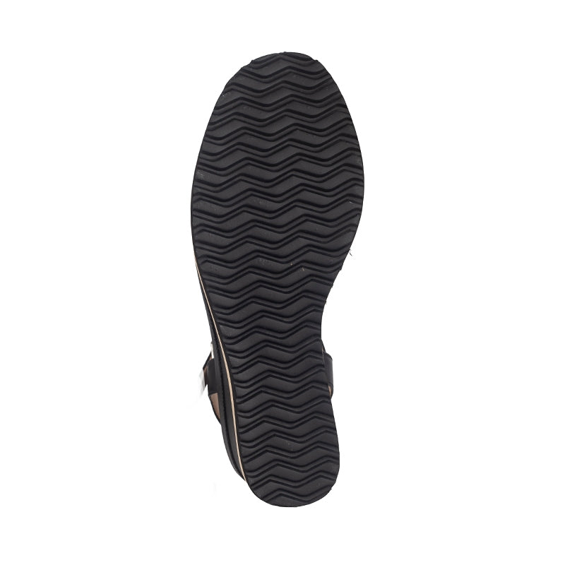 Sepatu Wedges Wanita Gino Mariani Gabby Black