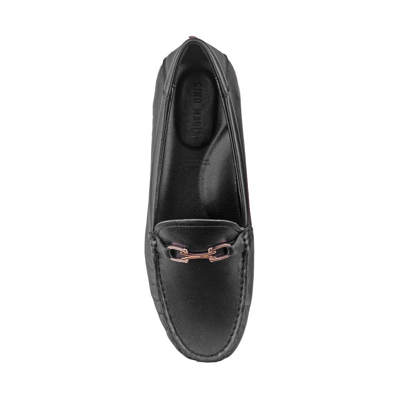 Sepatu Casual Wanita Loafer Moccasin Gino Mariani Grizel Black