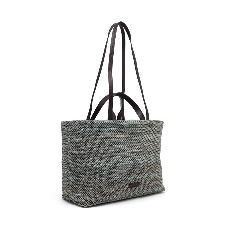 Tas Wanita Tote Bag Gino Mariani Evelina Blue Brown