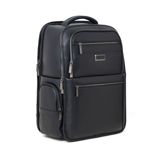 Backpack Tas Ransel Kulit Pria Gino Mariani Baron Black
