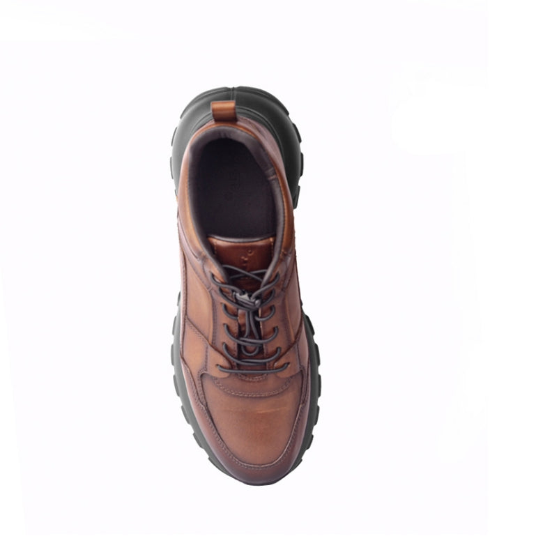 Sepatu Casual Pria Sneakers Gino Mariani Galenos Dark Brown