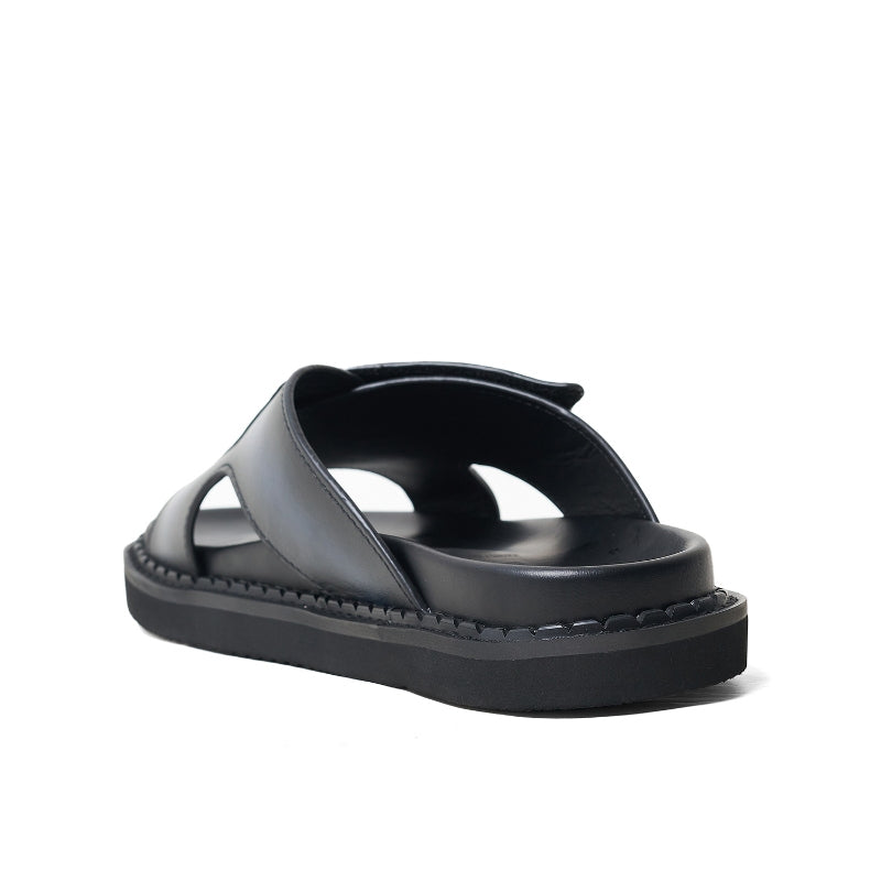 Sandal Kulit Pria Gino Mariani Arza Navy