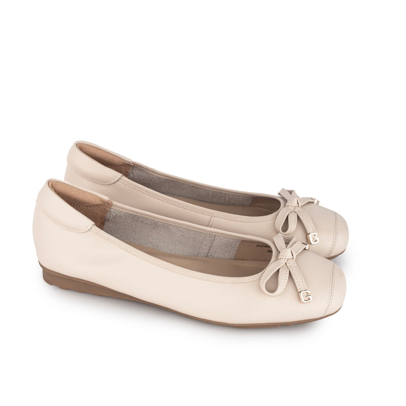 Sepatu Ballet Flats Wanita Gino Mariani Inara Apricot
