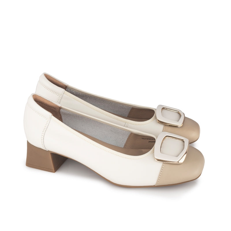 Sepatu Pantofel Formal Wanita Gino Mariani Jadine Khaki