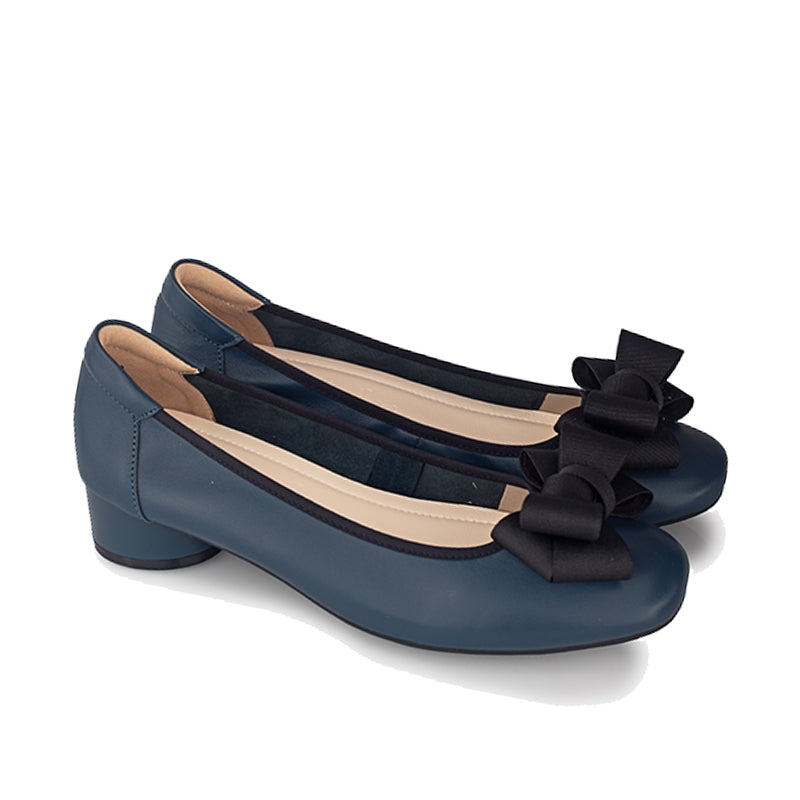 Sepatu Pantofel Formal Wanita Gino Mariani Elara 1 Navy