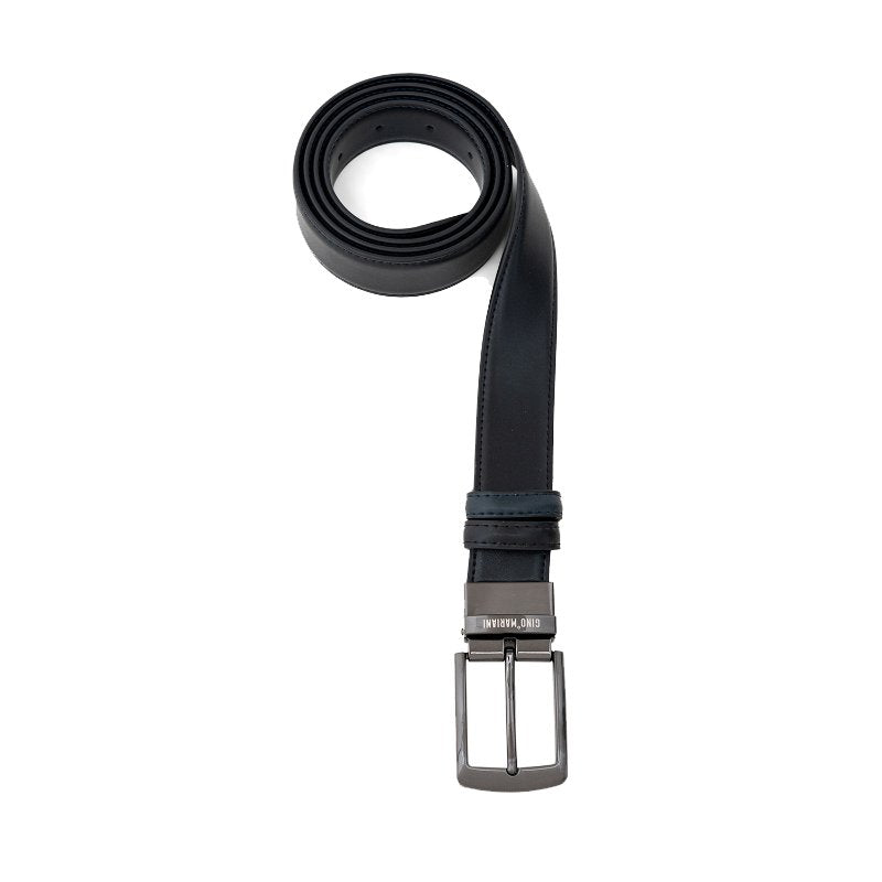 Gino Mariani Haydon Buckle Belt Kulit Pria Black