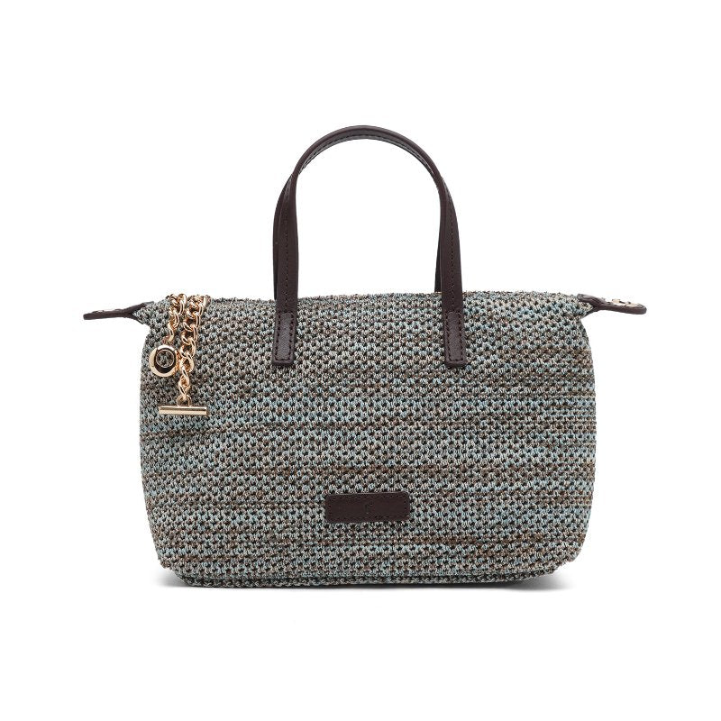 Tas Wanita Tote Bag Gino Mariani Enza Blue Brown