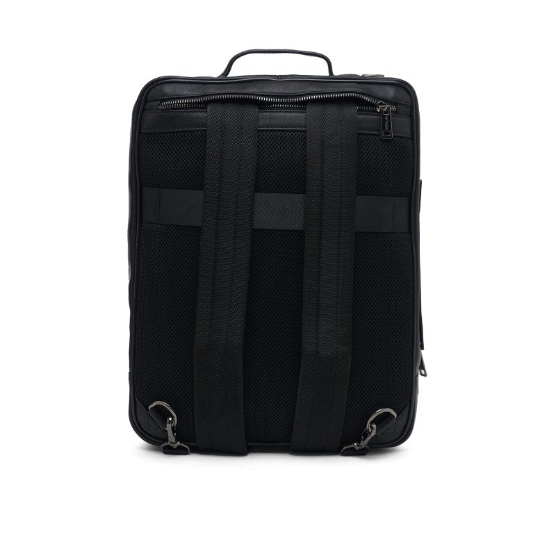 Backpack Tas Ransel Kulit Pria Gino Mariani Nevio Black