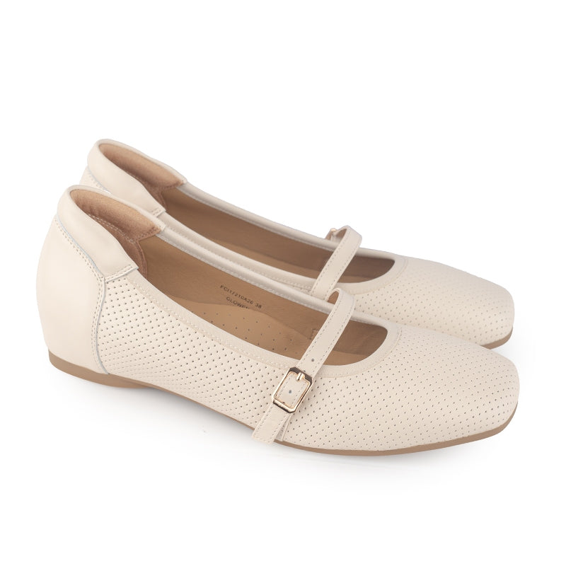 Sepatu Flat Wanita Gino Mariani Glowen Off White