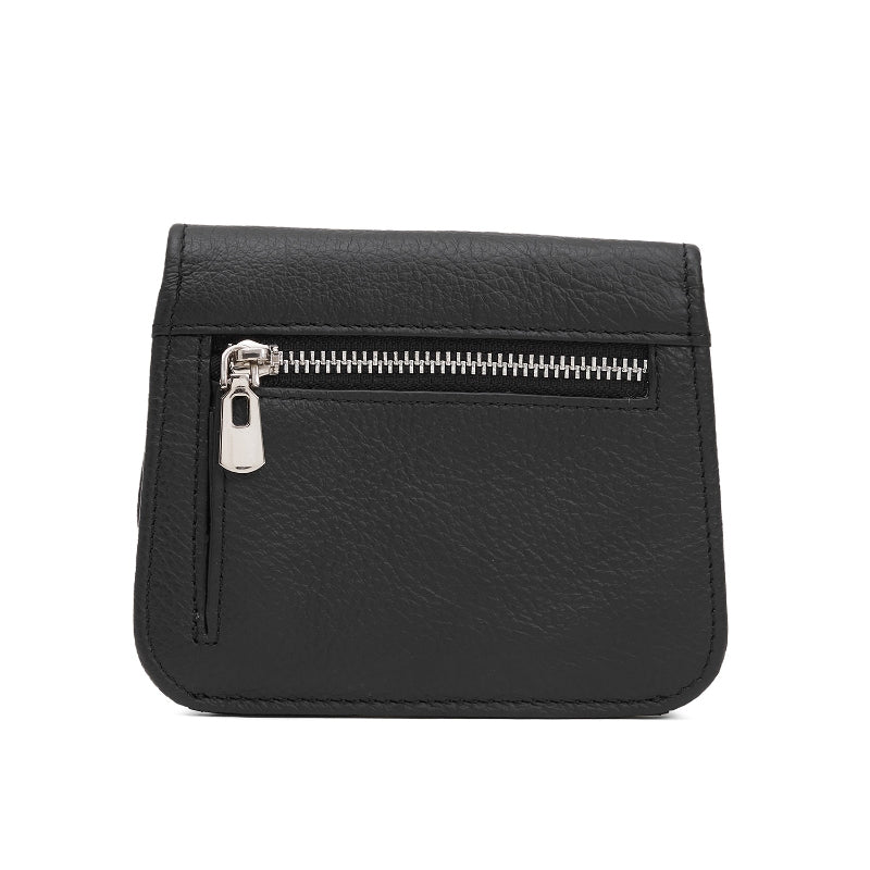 Dompet Kulit Wanita Gino Mariani Small Wallet Alba Black