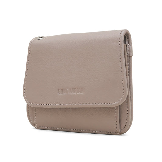 Dompet Kulit Wanita Gino Mariani Small Wallet Alba Khaki