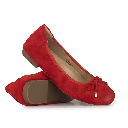 Sepatu Ballet Flats Wanita Gino Mariani Federica Red
