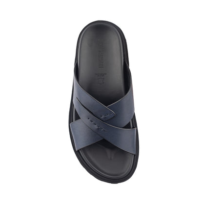 Sandal Kulit Pria Gino Mariani Jagger Navy