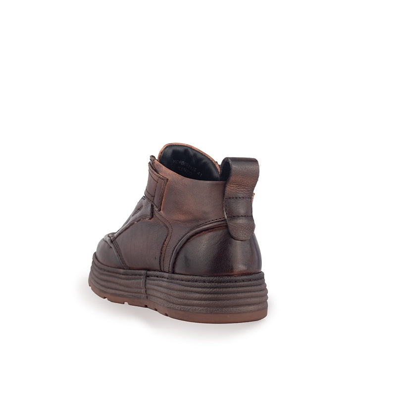 Sepatu Pria Boots Casual Gino Mariani Kenzo Coffee