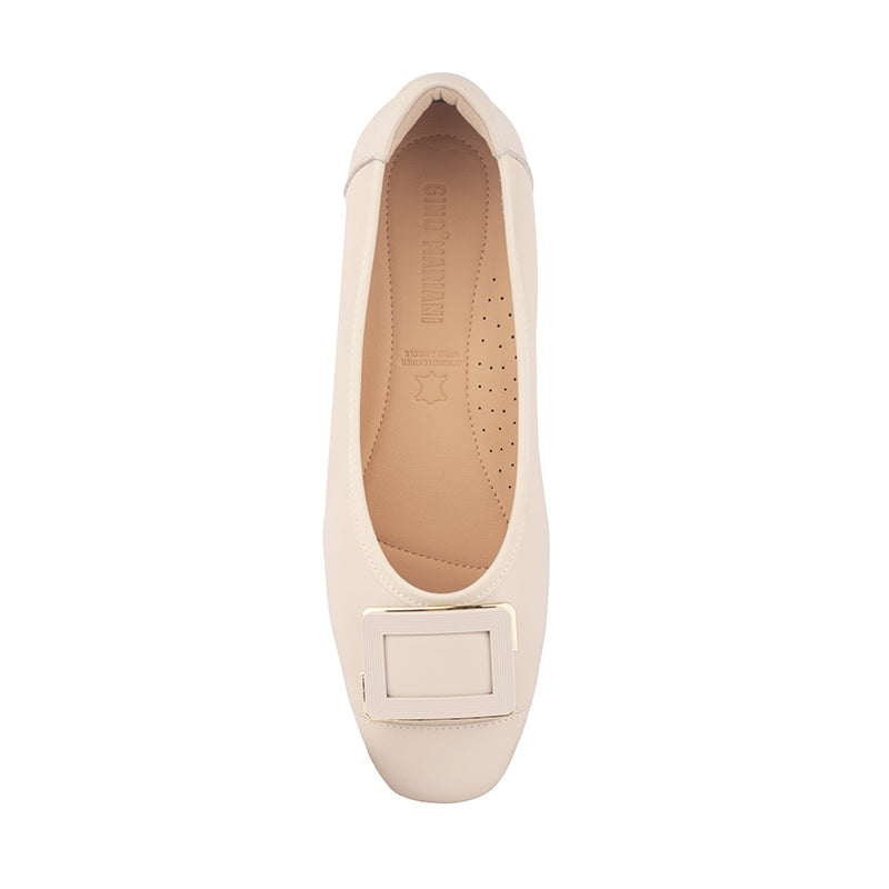 Sepatu Flat Wanita Gino Mariani Glarisa Off White