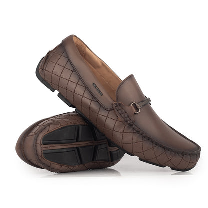 Sepatu Casual Pria Loafer Moccasin Gino Mariani Bartoli 11 Dark Brown