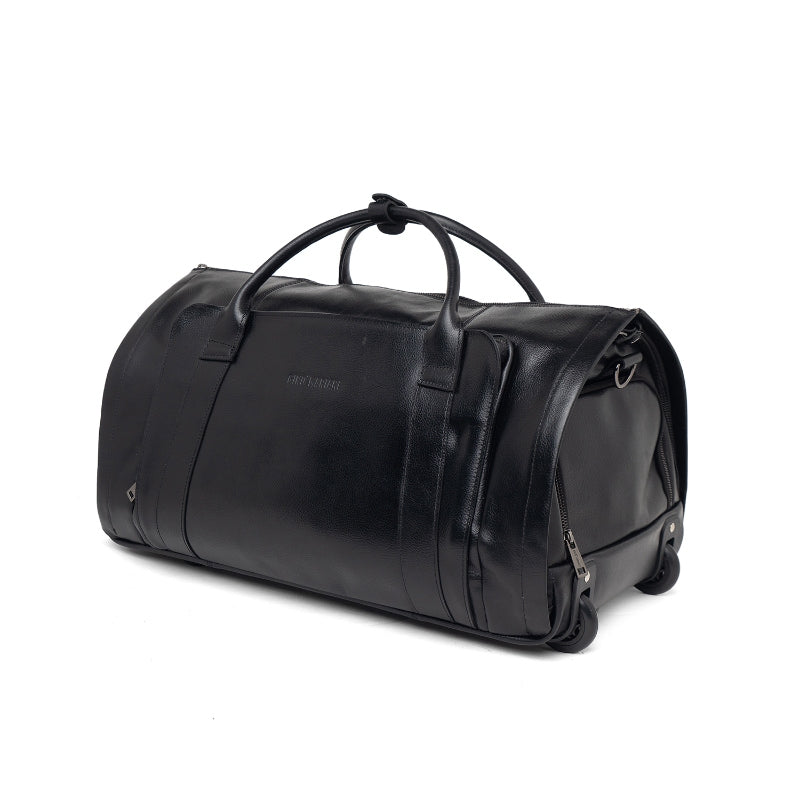 Tas Kulit Travel Duffle Bag Gino Mariani Adamo Black