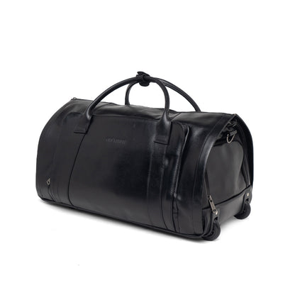 Tas Kulit Travel Duffle Bag Gino Mariani Adamo Black
