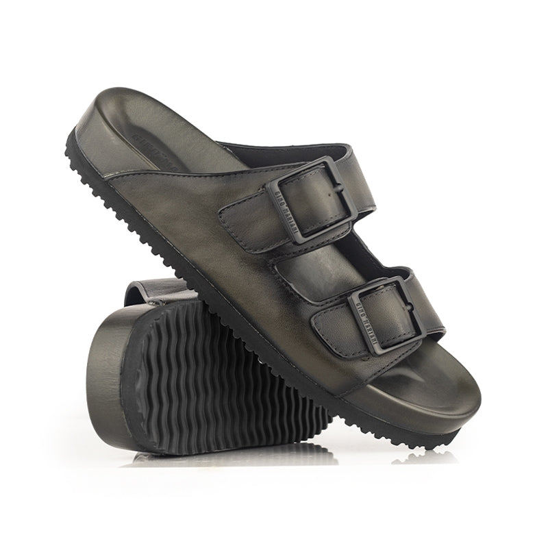 Sandal Kulit Pria Gino Mariani Hayes Army Green