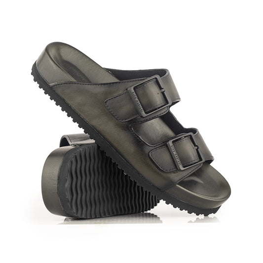 Sandal Kulit Pria Gino Mariani Hayes Army Green