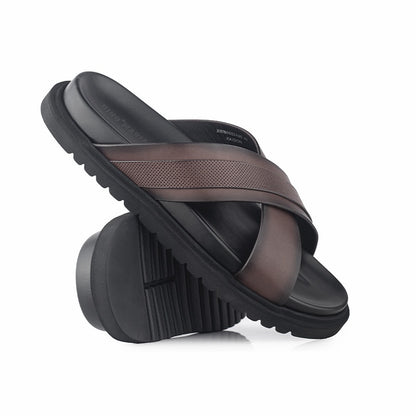 Sandal Kulit Pria Gino Mariani Kaidon Coffee