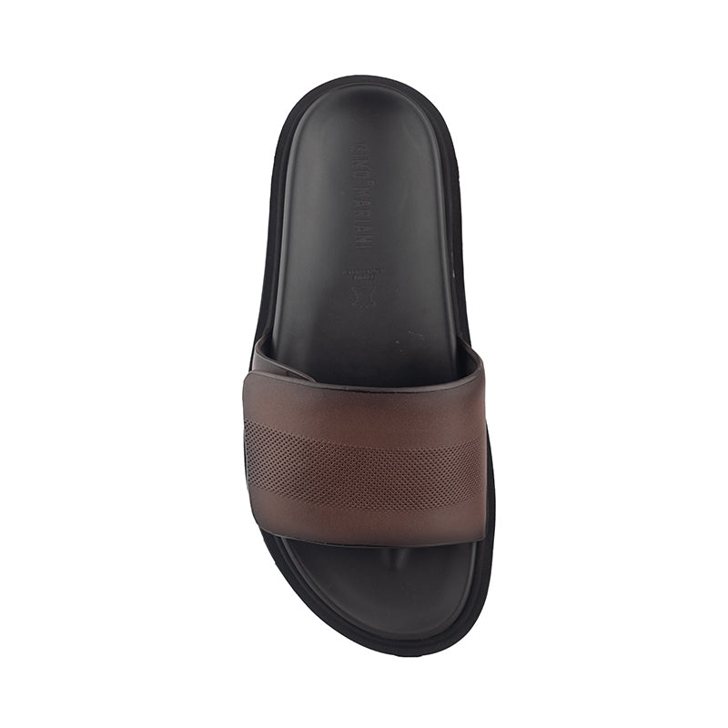 Sandal Kulit Pria Gino Mariani Kairos Coffee