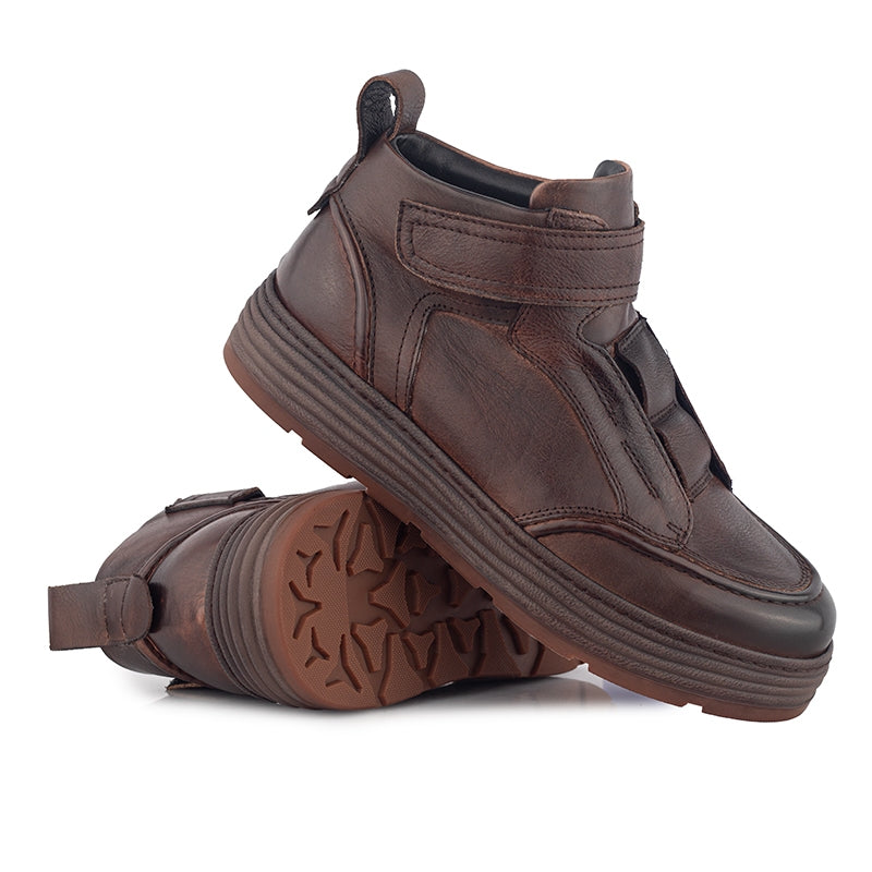 Sepatu Pria Boots Casual Gino Mariani Kenzo Coffee