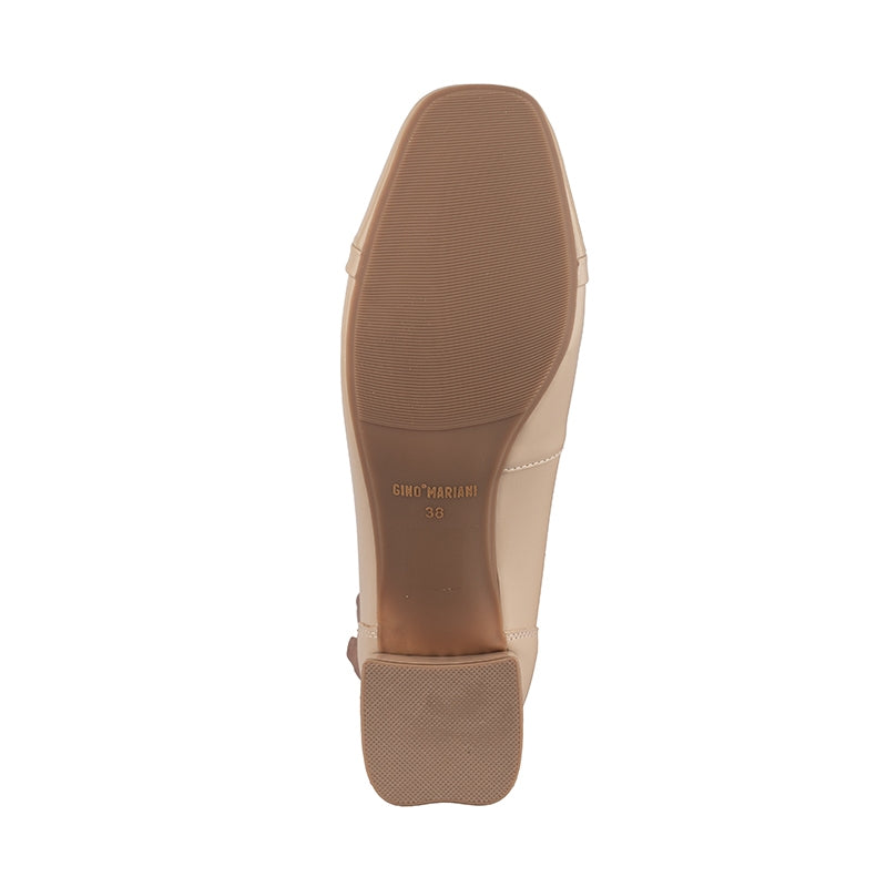 Sepatu Pantofel Formal Wanita Gino Mariani Fuji Beige