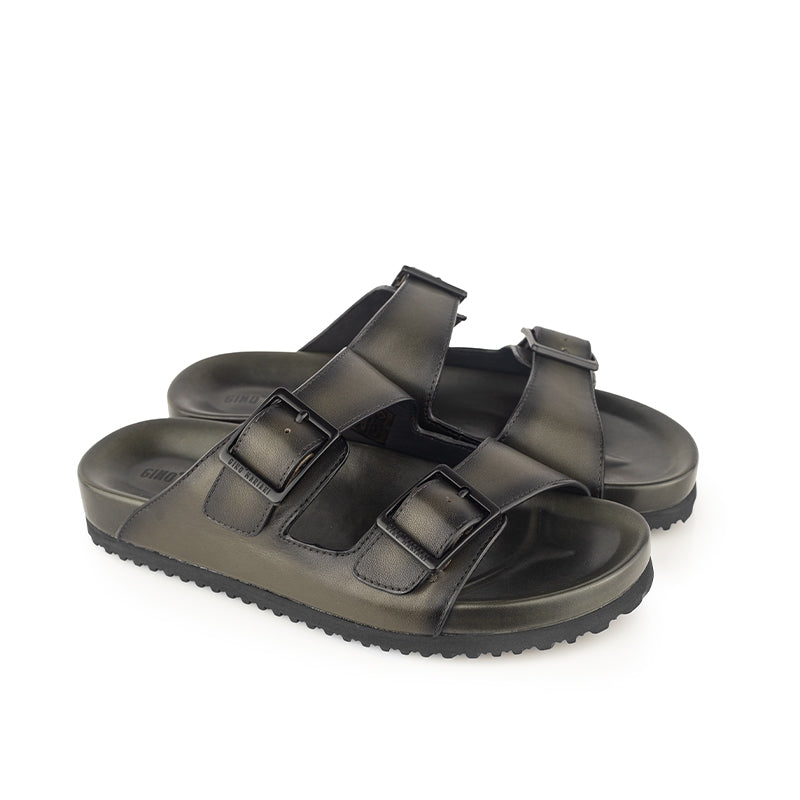 Sandal Kulit Pria Gino Mariani Hayes Army Green