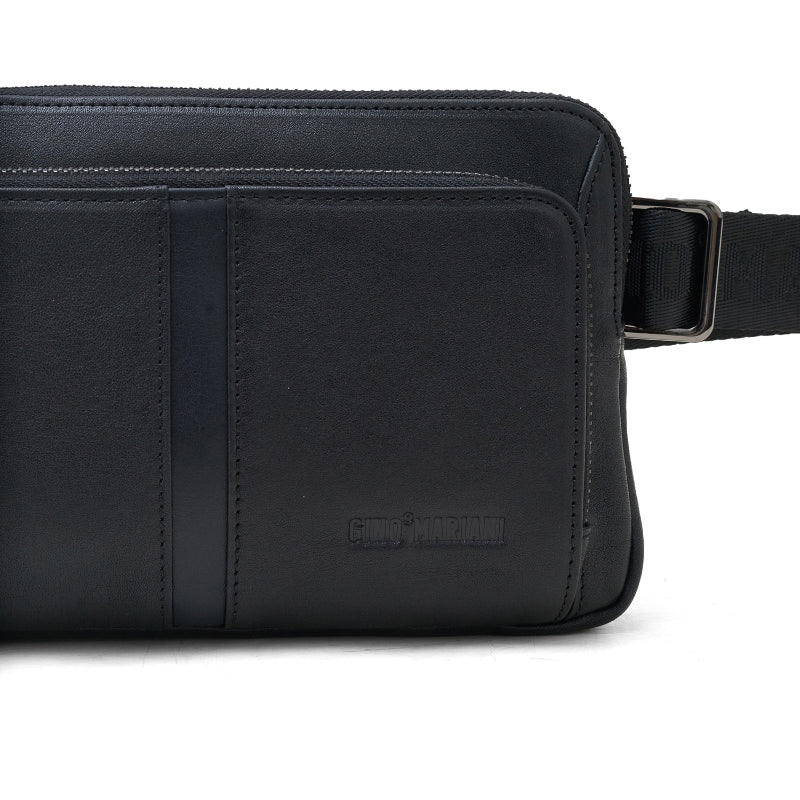 Sling Bag Kulit Pria Gino Mariani Haritz 1 Black