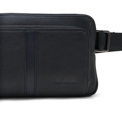 Sling Bag Kulit Pria Gino Mariani Haritz 1 Black