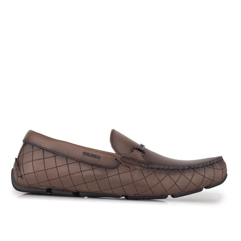 Sepatu Casual Pria Loafer Moccasin Gino Mariani Bartoli 11 Dark Brown