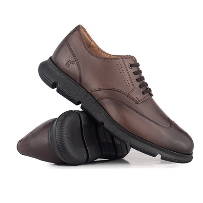Sepatu Casual Formal Pria Gino Mariani Zenom 2 Dark Brown