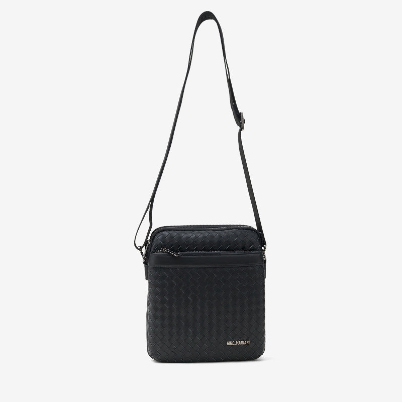 Tas Selempang Pria Kulit Gino Mariani Kevin Black