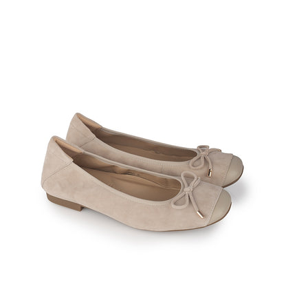 Sepatu Ballet Flats Wanita Gino Mariani Federica Khaki