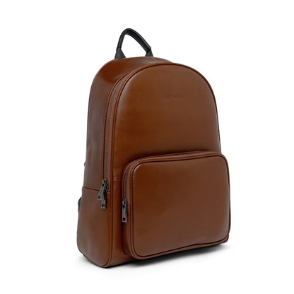 Backpack Tas Ransel Kulit Pria Gino Mariani Alwine Brown