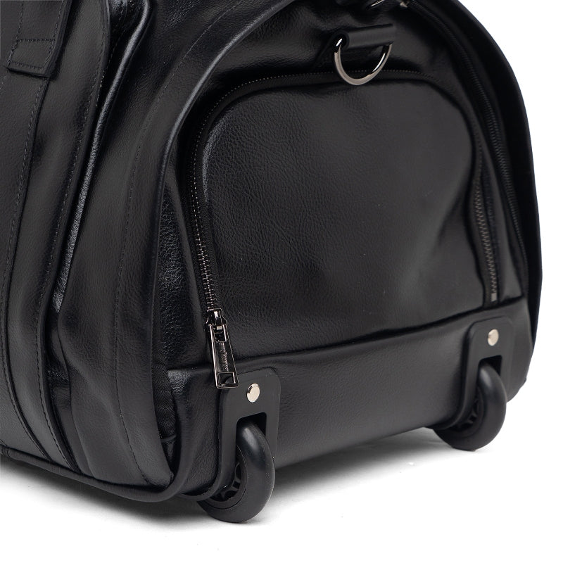 Tas Kulit Travel Duffle Bag Gino Mariani Adamo Black