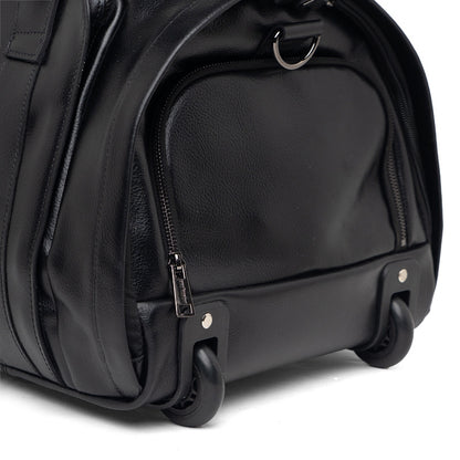 Tas Kulit Travel Duffle Bag Gino Mariani Adamo Black