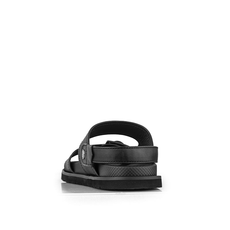 Sandal Kulit Pria Gino Mariani Jasper Black