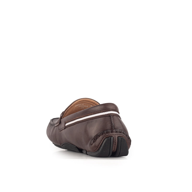 Sepatu Casual Pria Loafer Moccasin Gino Mariani Bartoli 12 Dark Brown