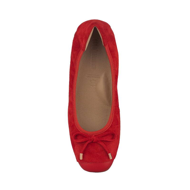 Sepatu Ballet Flats Wanita Gino Mariani Federica Red